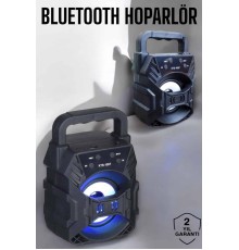 Taşınabilir Bluetooth Hoparlör Led Işıklı Uzun Pil Ömrü