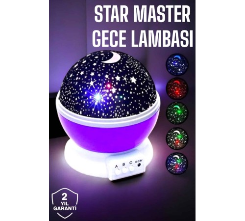 Çocuklara Özel Yıldızlı Gece Lambası