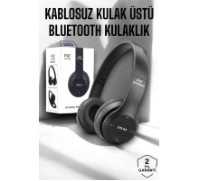 Kulak Üstü TF Kart ve AUX Destekli Ergonomik Bluetooth Kulaklık