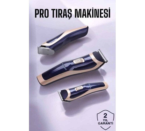 Profesyonel Şarjlı Saç ve Sakal Traş Makinesi Kolay Kullanım