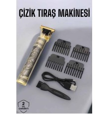 Profesyonel Şarjlı Saç ve Sakal Şekillendirici Çizik Tıraş Makinesi