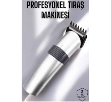 Erkeklere Özel Şarjlı Saç ve Sakal Kesme Tıraş Makinesi Seti