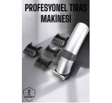 4 Taraklı Taşınabilir Profesyonel Saç ve Sakal Kesme Tıraş Makinesi