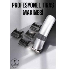 4 Taraklı Taşınabilir Profesyonel Saç ve Sakal Kesme Tıraş Makinesi