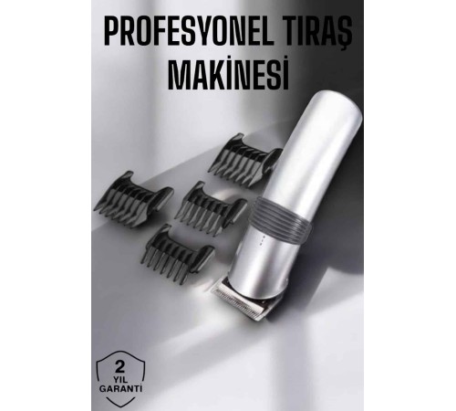 4 Taraklı Taşınabilir Profesyonel Saç ve Sakal Kesme Tıraş Makinesi