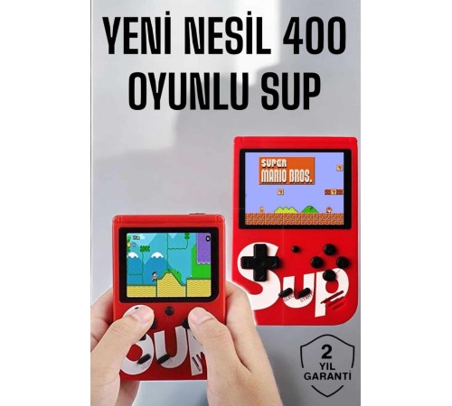 Yeni Nesil Çocuklara Özel SUP 400 Oyunlu Mini El Konsolu