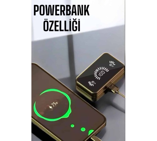 Aynalı Bluetooth Kulaklık Telefon Standlı Dijital Göstergeli