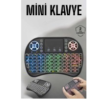 Işıklı Kablosuz Mini Q Klavye Tüm Cihazlara Uyumlu