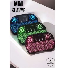 USB Bağlantılı Mini Q Klavye Işıklı Tüm Cihazlara Uyumlu