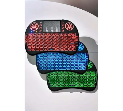 Işıklı Kablosuz Mini Q Klavye Tüm Cihazlara Uyumlu