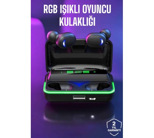 Bluetooth Kulaklık Powerbankli Yüksek Ses Kaliteli Şarj Göstergeli