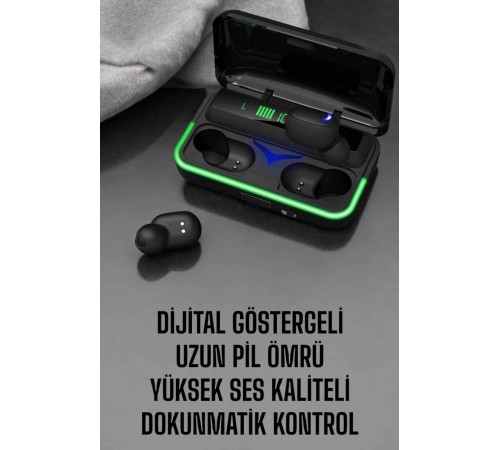 Android Ve İOS Uyumlu Bluetooth Bağlantılı Powerbankli Kulaklık