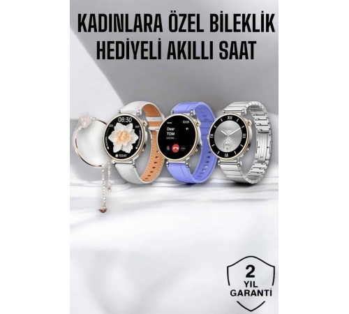 Akıllı Saat Bileklik Hediyeli Arama Cevaplayan Bluetooth Bağlantılı Akıllı Saat Bileklik Hediyeli Arama Cevaplayan Bluetooth Bağlantılı