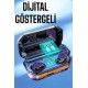 Dijital Göstergeli Bluetooth Bağlantılı Kulaklık Dokunmatik Kontrol