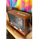 Ahşap Görünümlü Retro Bluetooth Radyo USB,AUX Ve SD Kart Girişli