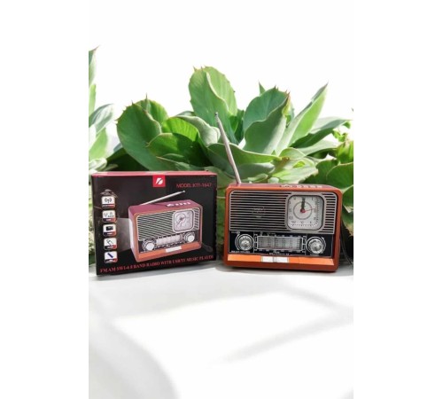 Nostaljik Görünümlü USB Girişli Bluetooth Bağlantılı Radyo