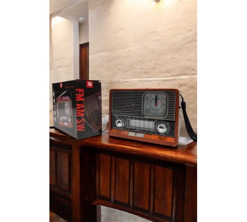 Nostaljik Görünümlü USB Girişli Bluetooth Bağlantılı Radyo