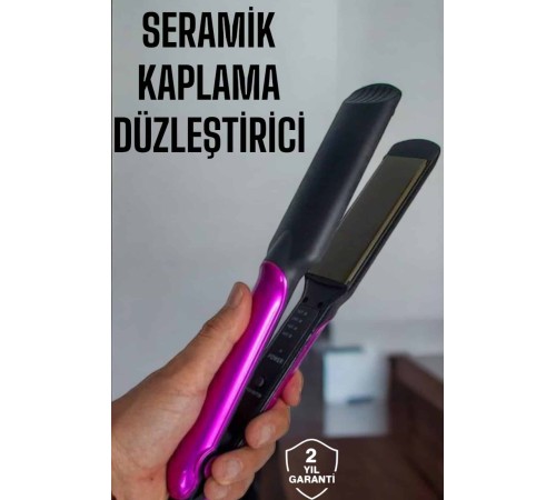 Seramik Kaplama Isı Ayarlı Yıpranma Karşıtı Saç Düzleştirici