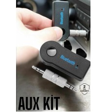 Kablosuz Bluetooth Aux Araç Kiti Siyah Hafıza Kartlı