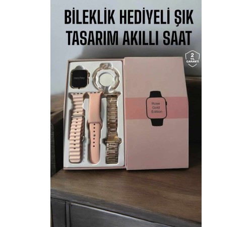 Akıllı Saat Bileklik Hediyeli Uzun Pil Ömrü GPS Takibi