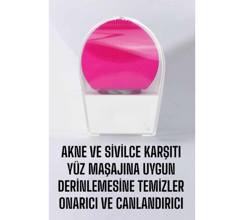 Profesyonel Yüz Temizleme Masaj Aleti Su Geçirmez, Kablosuz Şarj Özellikli Kolay Temizlenebilir