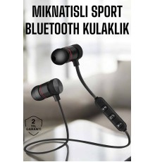 Kablosuz Sport Mıknatıslı Mikrofonlu Kulak İçi Kulaklık