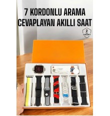 Akıllı Saat 7 Kordonlu Bildirim Görebilen Metal Kordon GPS Özelliği