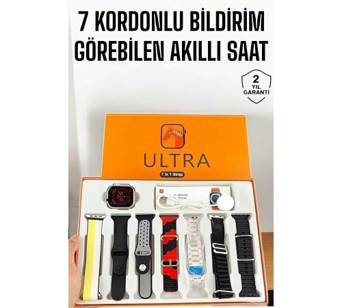 Akıllı Saat 7 Farklı Kordonlu Arama Cevaplayan Bildirim GPS Özelliği Akıllı Saat 7 Farklı Kordonlu Arama Cevaplayan Bildirim GPS Özelliği