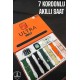 Akıllı Saat 7 Kordonlu Metal,Plastik Ve Hasır Kordon Seçeneği