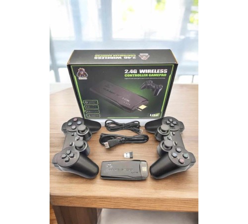 Atari Oyun Konsolu 2000 Oyunlu Game Stick 2.4G Wireless
