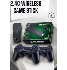 Atari Oyun Konsolu 2000 Oyunlu Game Stick 2.4G Wireless
