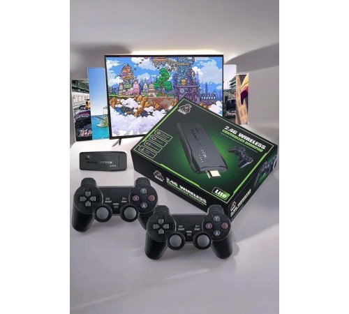 Game Stick 2000 Oyunlu 2.4G Kablosuz Çift Kol Yüksek Hassasiyetli Wireless