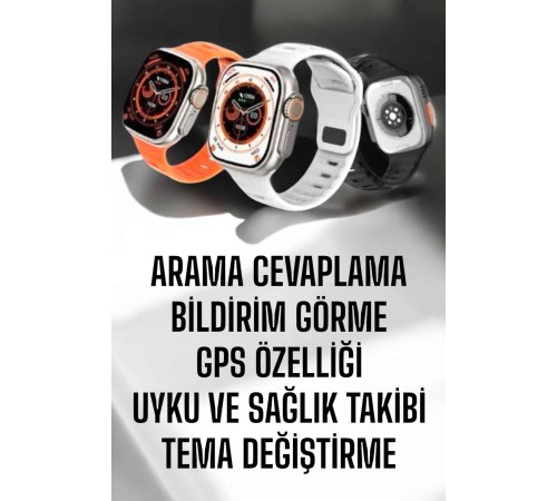 Yeni Nesil Akıllı Saat Adımsayar, GPS, Nabız Ölçer, Uyku ve Sağlık Takibi
