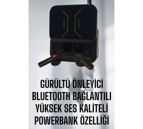 Powerbankli Bluetooth Kulaklık Yüksek Ses Kaliteli Kablosuz