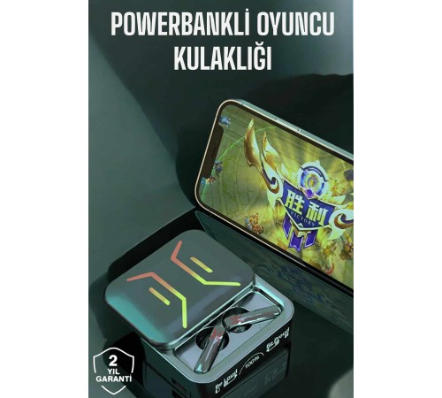 Powerbankli Bluetooth Kulaklık Yüksek Ses Kaliteli Kablosuz