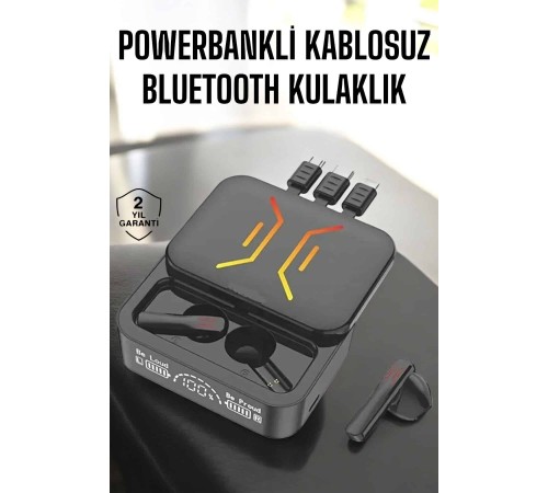 Kablosuz Bluetooth Kulaklık Powerbankli Uzun Pil Ömrü Yüksek Ses Kaliteli