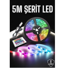 Led Işık 5 Metre Şerit Led RGB Işıklı
