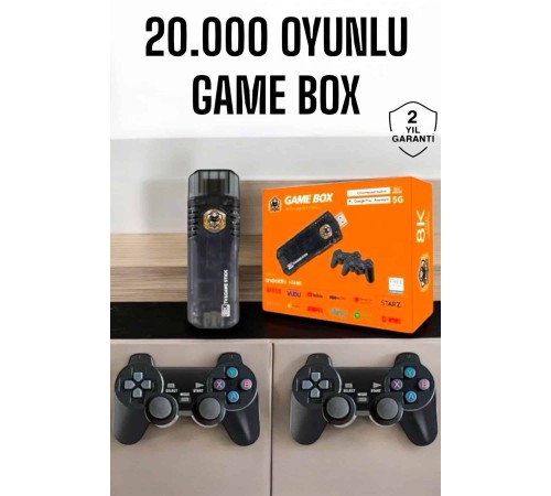 20.000 Oyunlu Premium Model Oyun Konsolu 8k Android Tv HD Game Stick