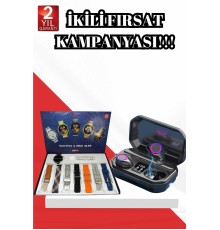 2025 Model Çok Kordonlu Akıllı Saat ve Bluetooth Kulaklık El Fenerli