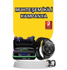 Yeni Nesil Akıllı Saat Ve Bluetooth Kulaklık Titreşim Bildirimleri Uyku Takibi