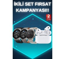 Aynalı Bluetooth Kulaklık Yeni Nesil Akıllı Saat Titreşimli Nabız Ölçer Spor Modları