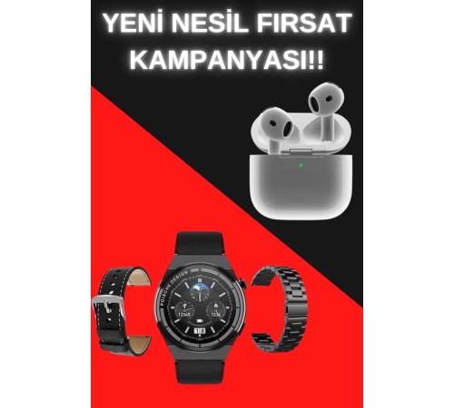 Akıllı Saat ve Kulaklık Seti Bildirim Görme Arama Cevaplama ANC Özelliği Akıllı Saat ve Kulaklık Seti Bildirim Görme Arama Cevaplama ANC Özelliği
