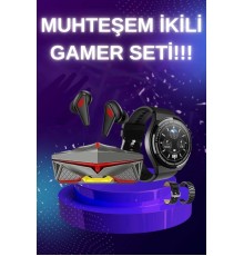 ANC Özellikli Bluetooth Kulaklık ve Amoled Ekran Akıllı Saat Uyku ve Sağlık Takibi Nabız Ölçer