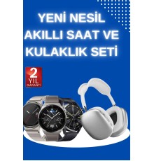 Yeni Nesil Sesli Görüşme Akıllı Saat ve Powerbank Çoklu Şarj Girişli Bluetooth Kulaklık Nabız Ölçer