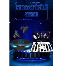 Gamer Kulaklık ve Çok Kordonlu Akıllı Saat Gürültü Önleyici GPS Desteği