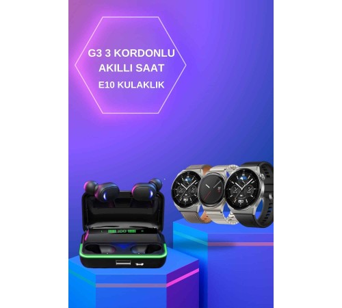 Yeni Nesil Akıllı Saat Ve Bluetooth Kulaklık Titreşim Bildirimleri Uyku Takibi