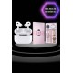 3 Kordonlu Pembe Amoled Ekran Akıllı Saat ve Yeni Nesil Pro Kablosuz Bluetooth Kulaklık ANC/ENC