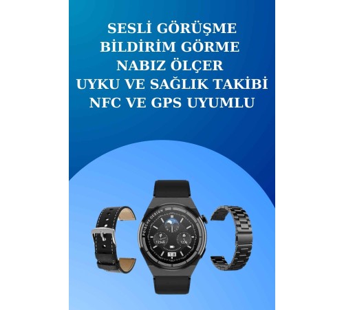 Akıllı Saat ve Kulaklık Seti Dokunmatik Ekran 5.0 Bluetooth Bağlantılı Sesli Görüşme