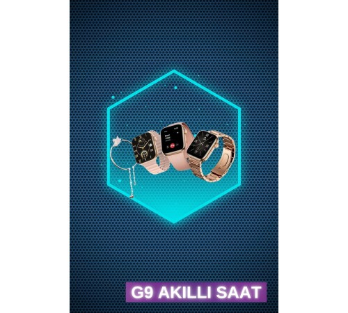 Kadınlar İçin 3 Kordonlu Akıllı Saat ve Dijital Göstergeli Powerbankli Bluetooth Kulaklık Dokunmatik Kontrol