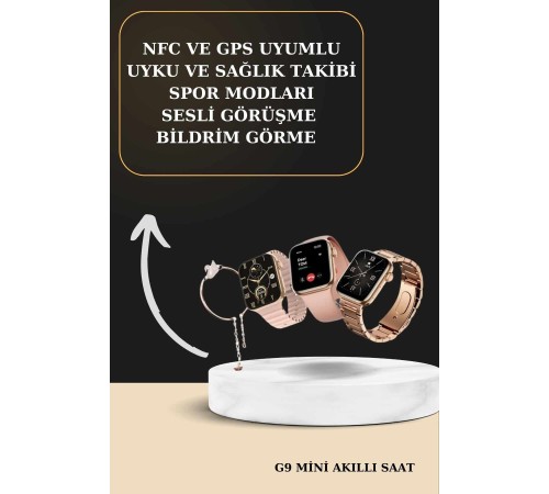 3 Kordonlu Pembe Amoled Ekran Akıllı Saat ve Yeni Nesil Pro Kablosuz Bluetooth Kulaklık ANC/ENC